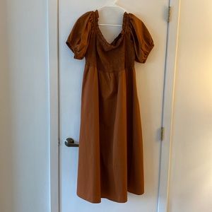 NWT - Old Navy Copper/Brown ruched dress
